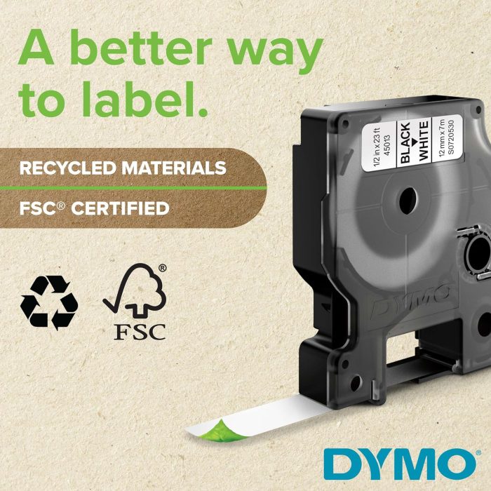 DYMO Desktop Label Maker | LabelManager 210D All-Purpose Portable Label Maker, Easy-to-Use, One-Touch Smart Keys, QWERTY Keyboard, Large Display, For Home & Office Organization - Image 4