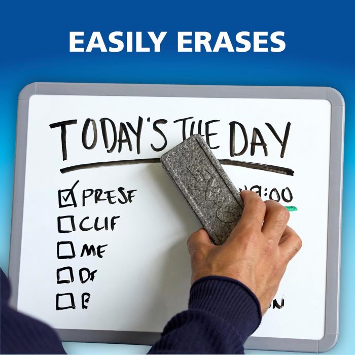 EXPO Dry Erase Markers Kit, Chisel Tip, Assorted Colors, Eraser, Spray Cleaner, 6 Count - Image 5