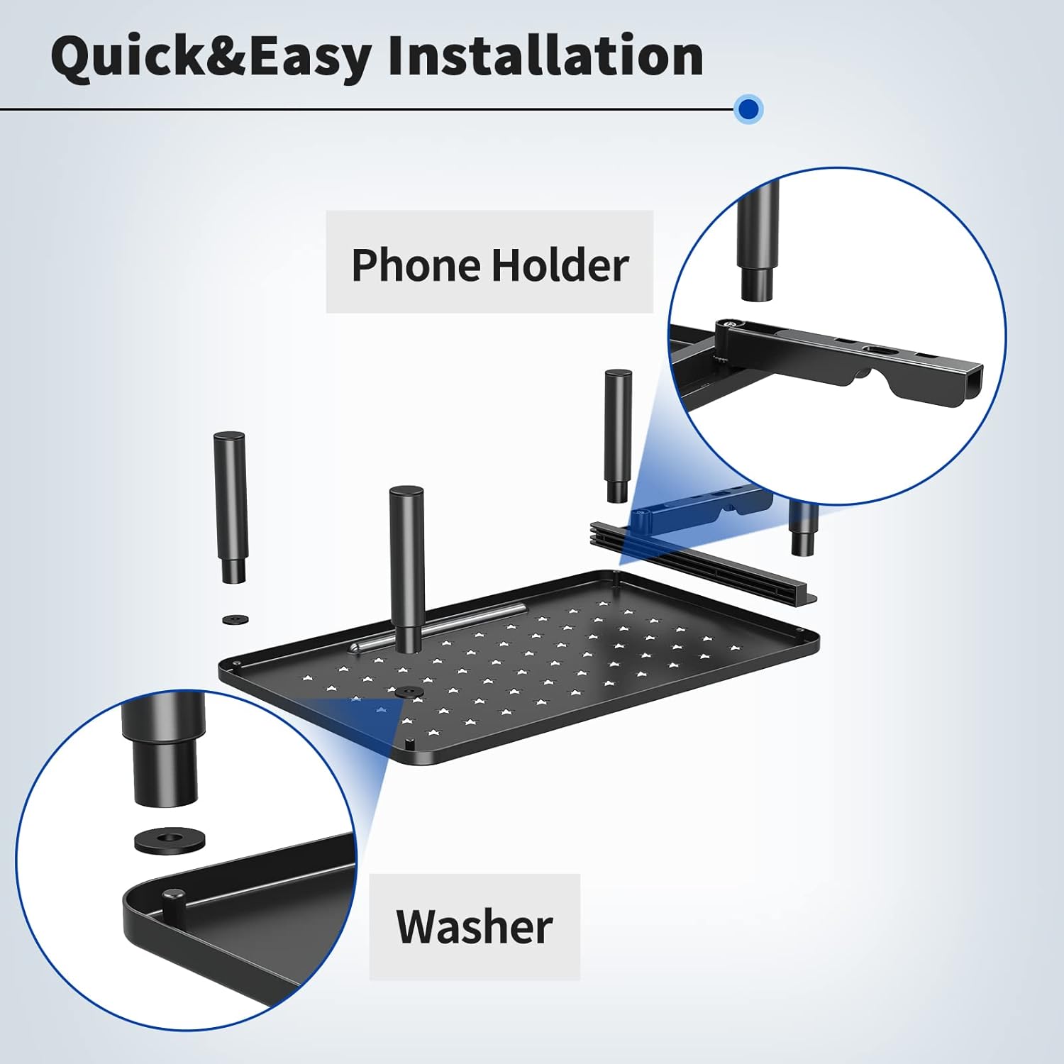 Zimilar 2 Pack Monitor Stand , 3 Height Adjustable Stand with Unique Star Mesh for Computer, Laptop, Printer, Notebook, iMac, Premium Metal Monitor Risers for 2 Monitors - Image 6